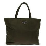 Pre-owned Nylon handbags Prada Vintage , Green , Dames