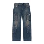 Jeans met zakken Misbhv , Blue , Heren