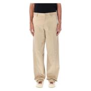 Twisted Chino Broek Beige Aw23 Lanvin , Beige , Heren