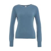 Blauwe Gebreide Trui Aw24 MVM , Blue , Dames