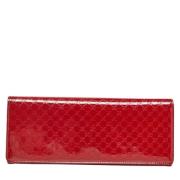 Pre-owned Leather clutches Gucci Vintage , Red , Dames