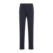 Blauwe Stijlvolle Broek Kiton , Blue , Heren