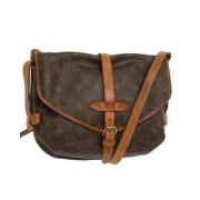 Pre-owned Canvas shoulder-bags Louis Vuitton Vintage , Brown , Dames