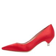 Pre-owned Satin heels Sophia Webster Pre-owned , Red , Dames