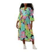 Cherry Blossom Maxi Jurk Pom Amsterdam , Multicolor , Dames