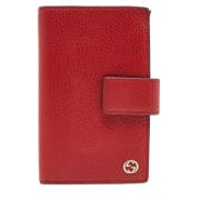 Pre-owned Leather wallets Gucci Vintage , Red , Dames