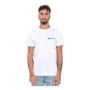 Witte T-shirt met Logo Print Karl Lagerfeld , White , Heren