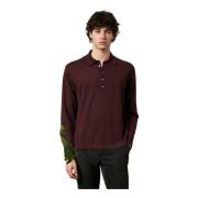 Kasjmier Polo Shirt met Zijsplitten Massimo Alba , Brown , Heren