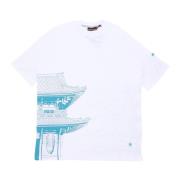 Tokyo Heren Kimono T-shirt Wit Dolly Noire , White , Heren