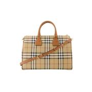 Pre-owned Cotton handbags Burberry Vintage , Beige , Dames