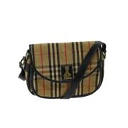 Pre-owned Cotton shoulder-bags Burberry Vintage , Beige , Dames