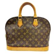 Pre-owned Canvas handbags Louis Vuitton Vintage , Brown , Dames