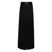 Elegante Maxi Rok voor Vrouwen MM6 Maison Margiela , Black , Dames