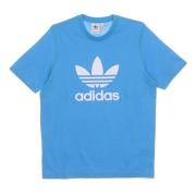 Trefoil Logo Tee Sky Rush/Wit Adidas , Blue , Heren