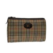 Pre-owned Cotton clutches Burberry Vintage , Beige , Dames