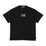 Zwarte korte mouw ronde hals T-shirt Iuter , Black , Heren