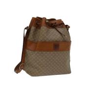 Pre-owned Leather celine-bags Celine Vintage , Beige , Dames