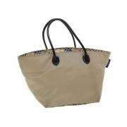 Pre-owned Nylon totes Burberry Vintage , Beige , Dames