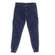 Cargo Denim Jeans met Zakken Dolly Noire , Blue , Heren