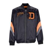 Satin Bomberjack Zwart/Oranje Dolly Noire , Black , Heren