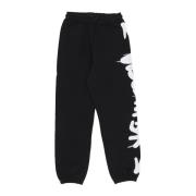 Zwarte lichtgewicht trainingsbroek met zijlogo Disclaimer , Black , Da...