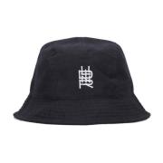 Zwarte Bucket Hat Samenwerking Geborduurd Katoen Dolly Noire , Black ,...