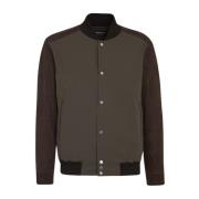 Bruine Varsity-Style Blouson Jas Kiton , Brown , Heren