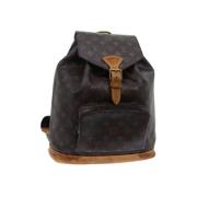 Pre-owned Canvas backpacks Louis Vuitton Vintage , Brown , Dames