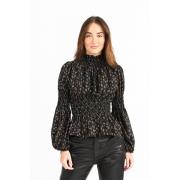 Pofmouw Blouse - Zwart Molly Bracken , Black , Dames