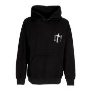 Zwarte Crucifix Hoodie Lichtgewicht Sweatshirt Propaganda , Black , He...