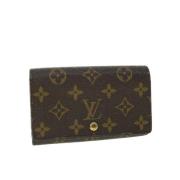 Pre-owned Coated canvas wallets Louis Vuitton Vintage , Brown , Dames