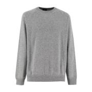 Kasjmier Ribgebreide Sweatshirt Drumohr , Gray , Heren