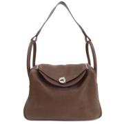 Pre-owned Leather handbags Hermès Vintage , Brown , Dames