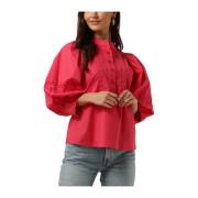 Fuchsia Roda Blouse Damesblouse Antik Batik , Pink , Dames