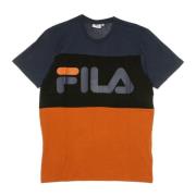 Cinnamon Stick/Black Iris Heren T-shirt Fila , Multicolor , Heren