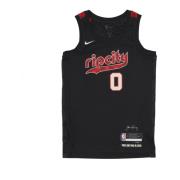 City Edition Swingman Jersey Damian Lillard Nike , Black , Heren