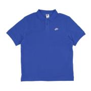 Essential Pique Polo Shirt Nike , Blue , Heren