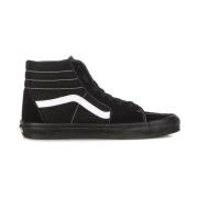 Hoge Top Suède Canvas Sneaker Zwart Vans , Black , Heren