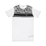 Dierenprint Tee Jurk Fila , White , Dames