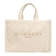 Witte Jacquard Katoenen Tote Tas Givenchy , White , Dames