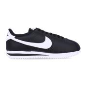 Zwart/Wit Lage Schoen met Veters Nike , Black , Dames