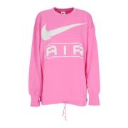 Lichtgewicht Crewneck Sweatshirt Air Over-oversized Nike , Pink , Dame...