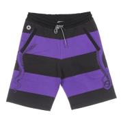 Paarse Sweatshorts Elastische Taille Zijzakken Octopus , Purple , Here...