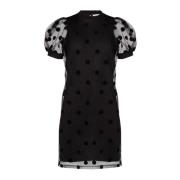 Polka Dot Tule Mini Jurk Nina Ricci , Black , Dames