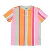 Gestreept T-shirt Dames Oranje Karl Kani , Multicolor , Heren