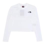 Korte Mouw Crop Tee Gardenia Wit The North Face , White , Dames