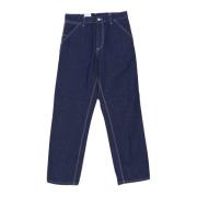 Blauwe Eenvoudige Jeans Broek Carhartt Wip , Blue , Heren