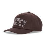 Klassieke Snapback Pet Donker Chocolade Obey , Brown , Heren