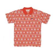 Bug Jacquard Polo Shirt Obey , Red , Heren