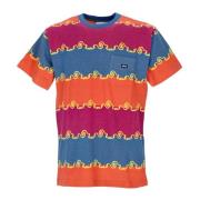 Zak Tee Jacquard Daylight Blue Multi Obey , Multicolor , Heren